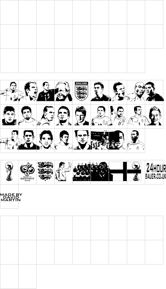 mapa de caracteres