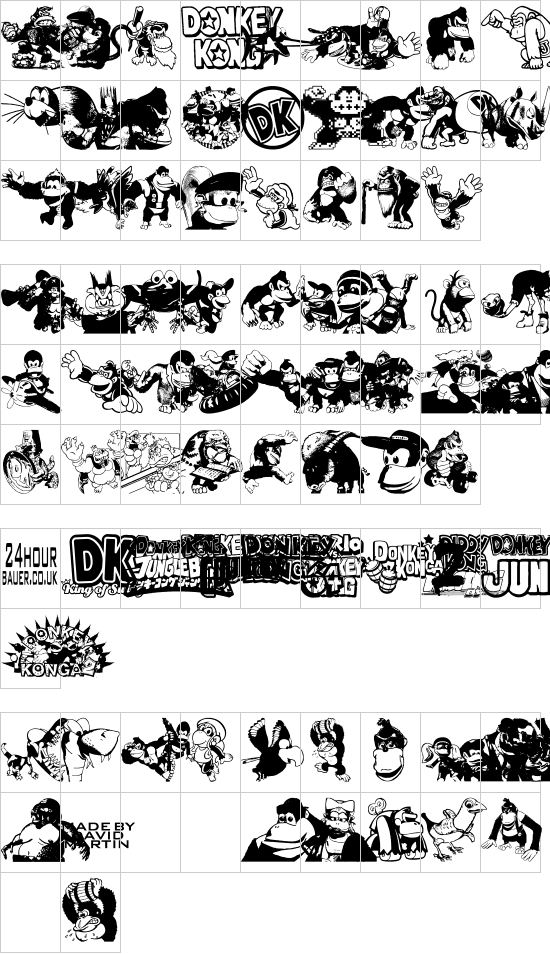mapa de caracteres
