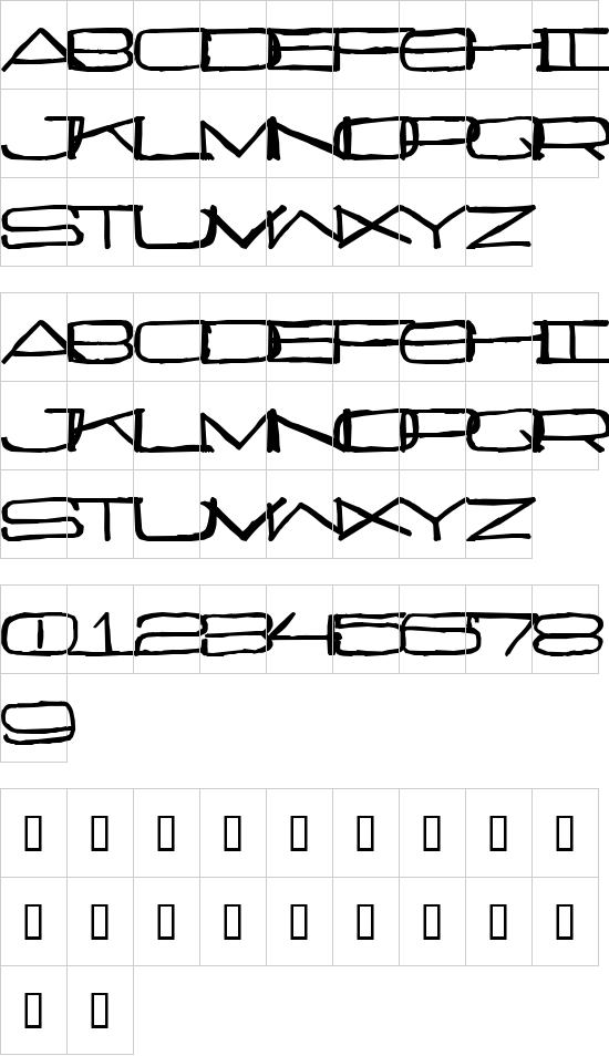 mapa de caracteres