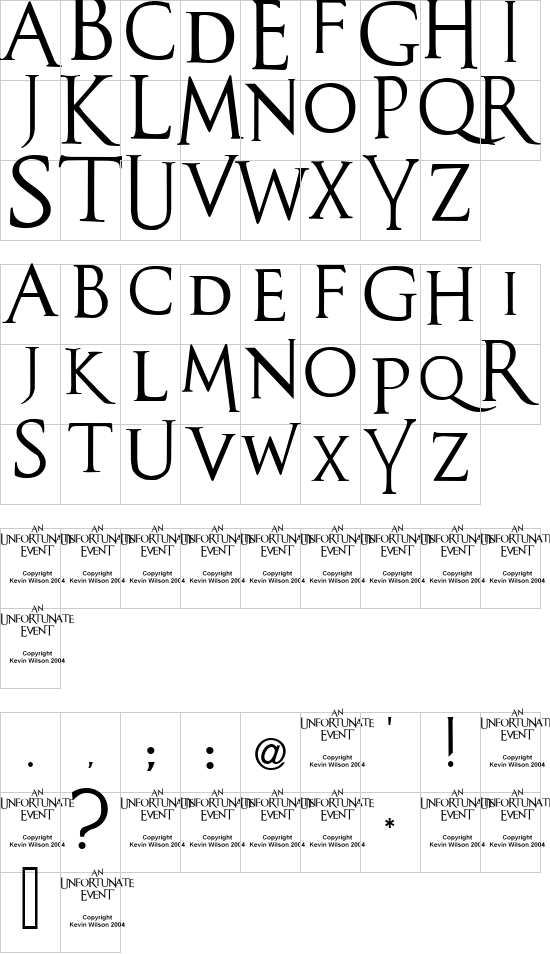 mapa de caracteres