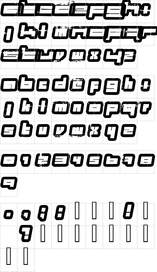 mapa de caracteres
